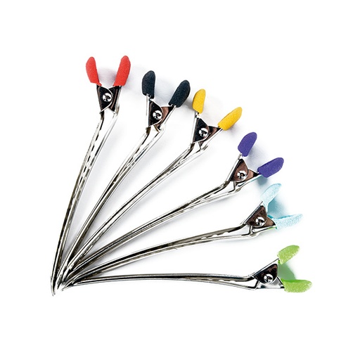 [BFUTI42606 17549] PACK 6UD PINZAS PATO ANTIDESLIZANTE TEARS 9.5CM - BIFULL