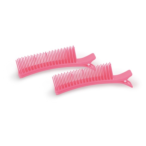 [BFUTI40892 13385] PACK 2UD PINZA CON PEINE ROSA - BIFULL