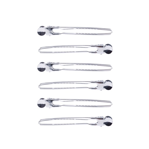 [BFUTI40872 13910] PACK 6UD PINZAS PATO METÁLICAS  - BIFULL