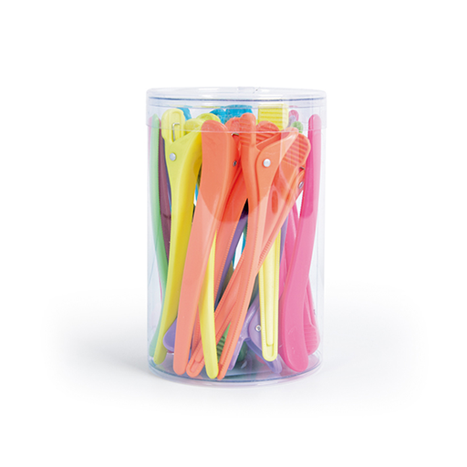 [BFUTI40842 12131] BOTE 24UD PINZAS PATO COLORES - BIFULL