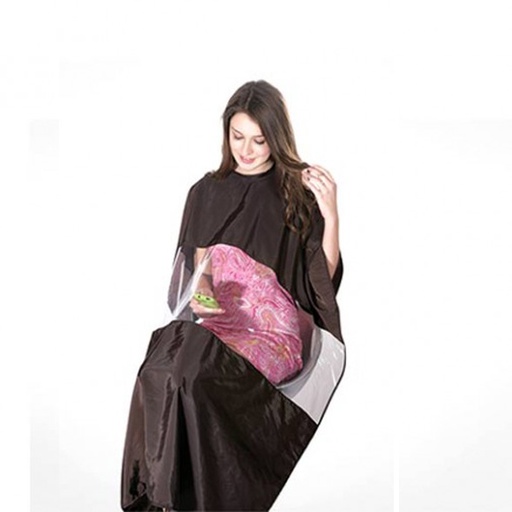 [BFTEX40696 10842] CAPA DE CORTE RECTANGLE CAFÉ CON VENTANA - BIFULL
