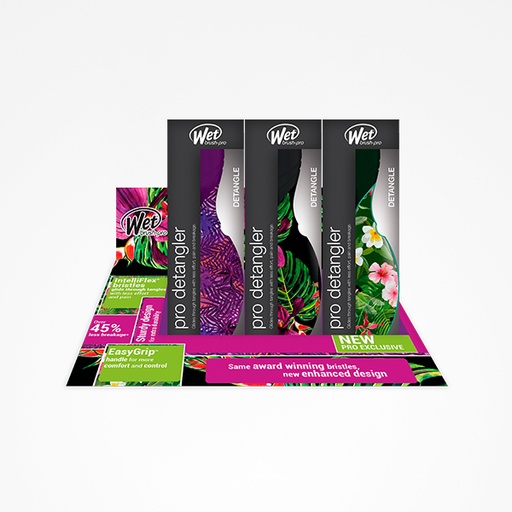 [BFCEP79107] EXPOSITOR CEPILLOS PROFESSIONAL PRO NEON TROPICS 9 UNIDS - WET BRUSH