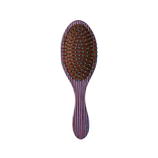 [BFCEP42745 18674] CEPILLO STRIPED WOOD BROWN OVALADO - BIFULL