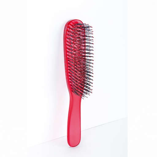 [BFCEP42637] CEPILLO PLANO TRANSPARENTE PUA PLASTICO KRYSTAL BRUSH RED - BIFULL