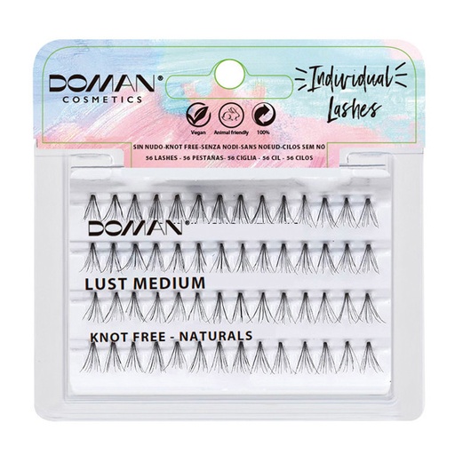 [XP1649150] PESTAÑAS INDIVIDUALES SIN NUDO LUST MEDIUM - DOMAN